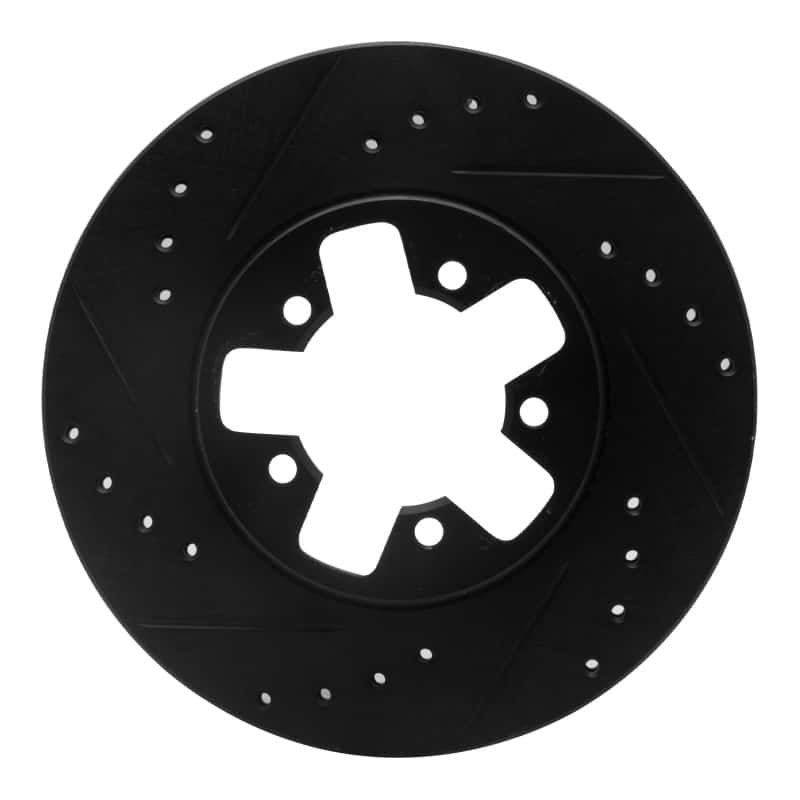 R1 Concepts — R1 1984-1989 Nissan 200SX Front Left Drilled & Slotted Black Brake Rotor
R1 Brake Rotor Drill - view 1