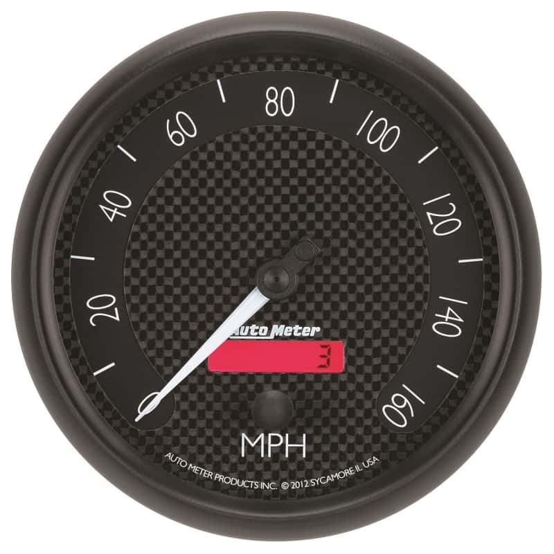 AutoMeter — Autometer GT Series 5in In Dash 0-160 MPH Electronic Programmable Speedometer
5" SPEEDO, 160 MPH, - view 1