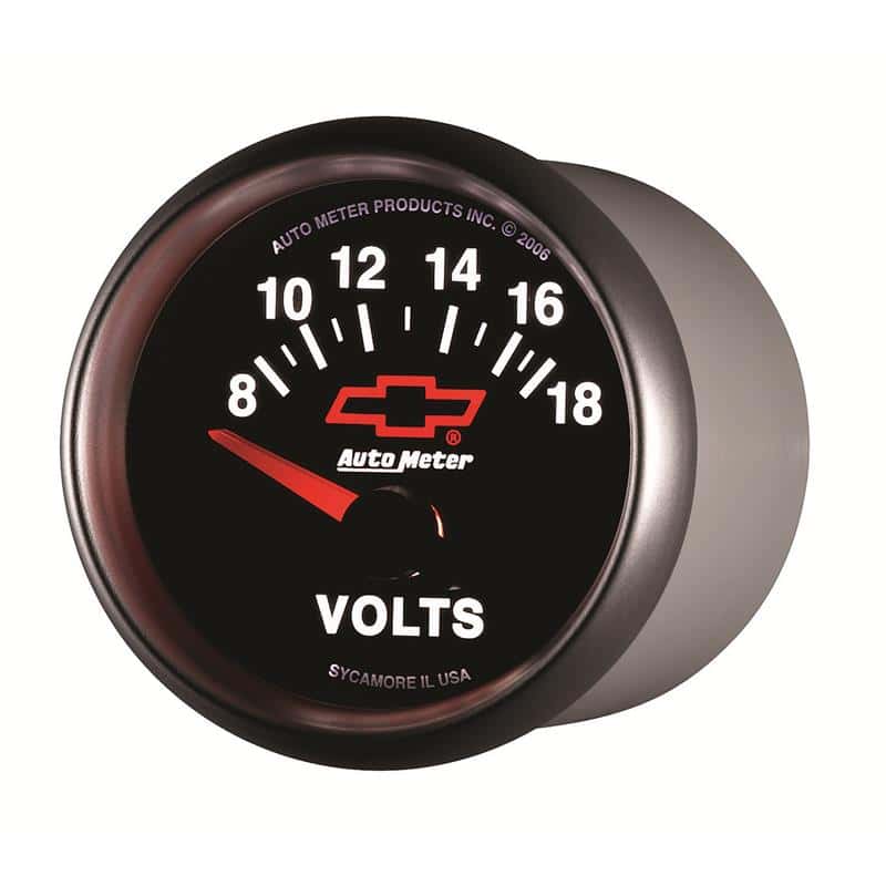 AutoMeter — Autometer GM Bowtie Black 2-1/16 Voltmeter 8-18V
2-1/16" VOLTMETER, 8 - view 4