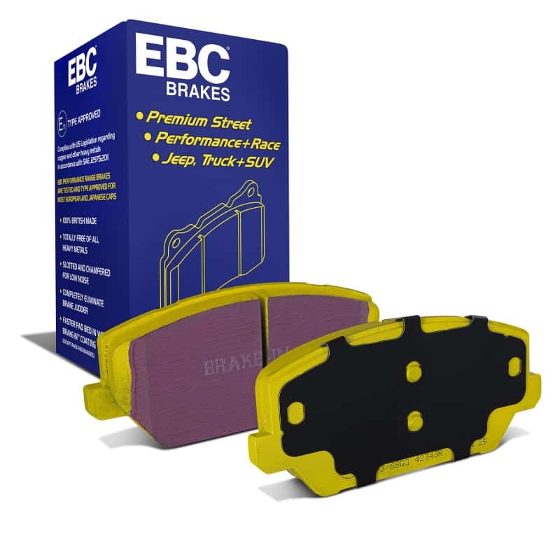EBC — EBC 2019+ Hyundai Veloster N (2nd Gen) 2.0L Turbo Yellowstuff Front Brake Pads
Disc Brake Pad - view 2