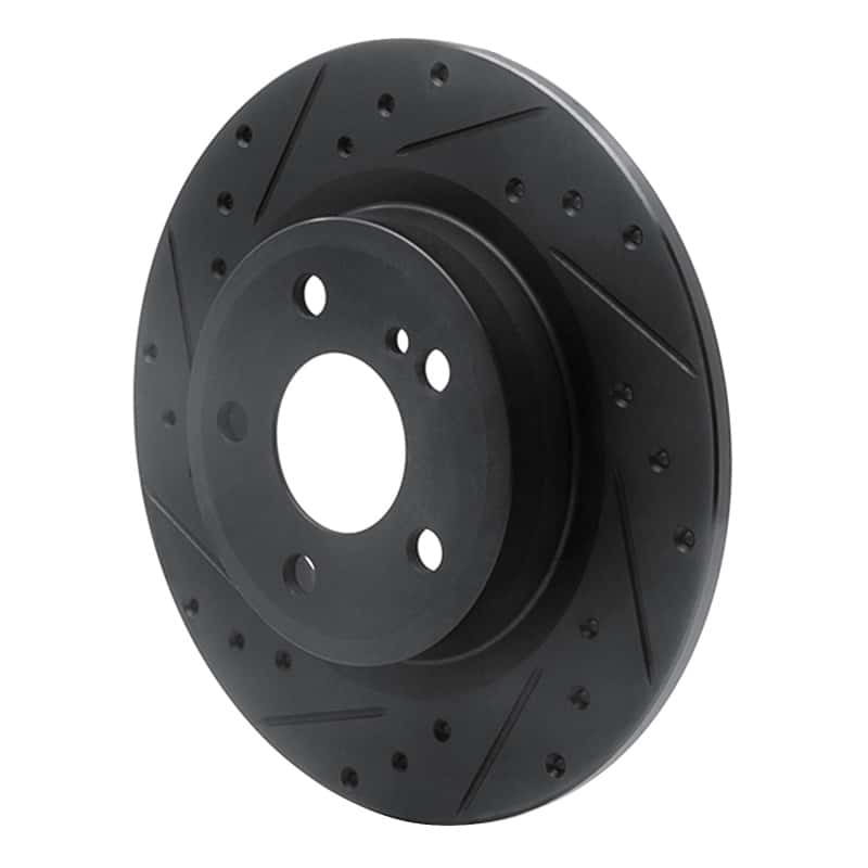 R1 Concepts — R1 12-20 Mercedes-Benz SLC300 Rear Left Drilled & Slotted Black Brake Rotor
R1 Brake Rotor Drill - view 2