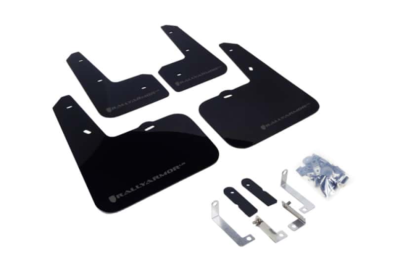 Rally Armor — Rally Armor 12-18 Hyundai Veloster Black UR Mud Flap w/ Grey Logo
Mud Flap - view 1