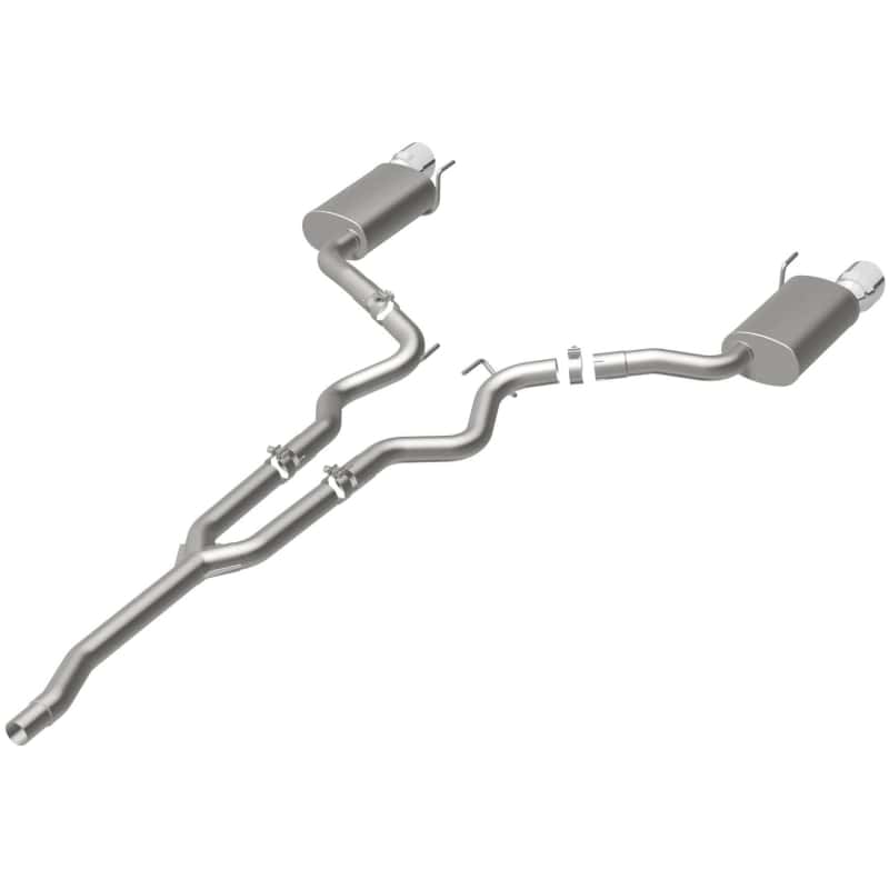 Magnaflow — MagnaFlow Cat Back, SS, 2.5in, Street, Dual Split Polished 4.5in Tips 2015 Ford Mustang Ecoboost
Cat-Back - view 28