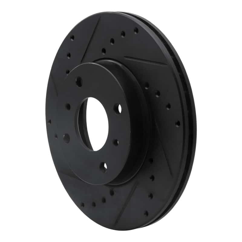 R1 Concepts — R1 93-06 Infiniti G20 Front Left Drilled & Slotted Black Brake Rotor
R1 Brake Rotor Drill - view 2