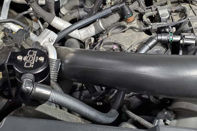 J&L — J&L 2015-2017 Ford Expedition 3.5L EcoBoost Oil Separator 3.0 - Black Anodized
Oil Separator - view 2