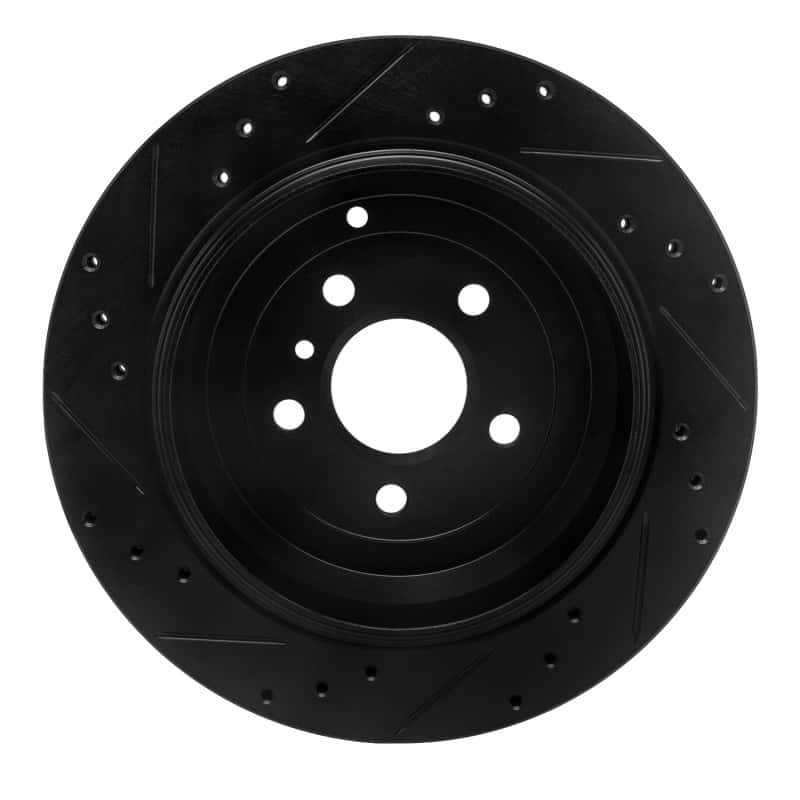 R1 Concepts — R1 06-12 Mercedes-Benz GL350 Rear Right Drilled & Slotted Black Brake Rotor
R1 Brake Rotor Drill - view 5