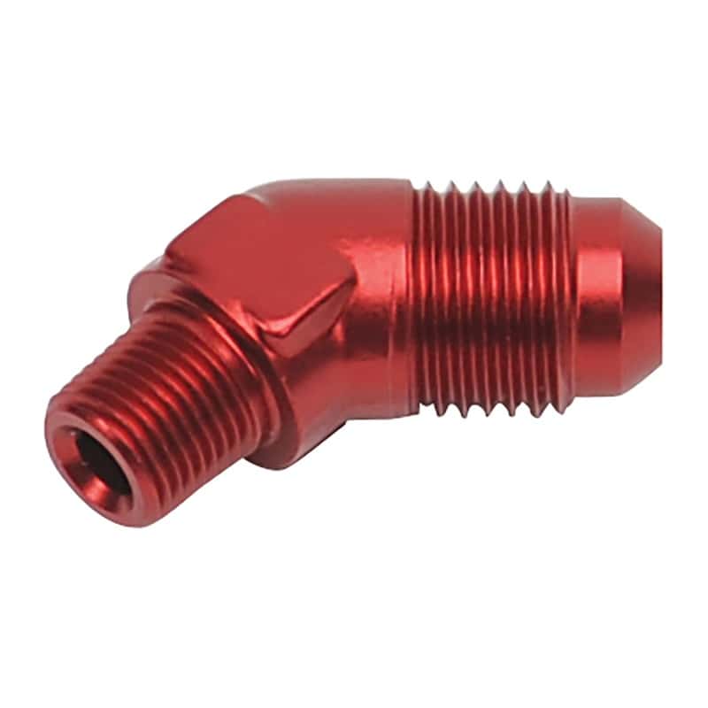 Russell — Russell Performance -6 AN MALE X 1/8in NPT MALE 45 DEG (Red)
Adapter Fitting - view 4