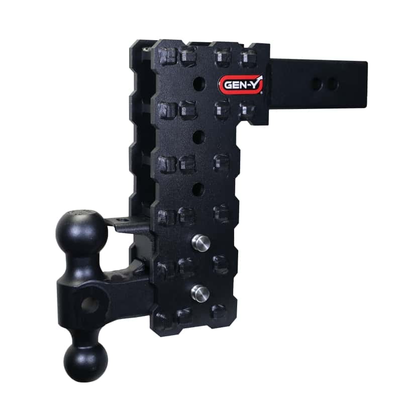 GEN-Y Hitch — Gen-Y Phantom-X 2.5in Solid Shank 10in Drop 1.6K TW 16K Hitch w/GH-051 Dual-Ball & GH-032 Pintle LK
Drop Hitch - view 3