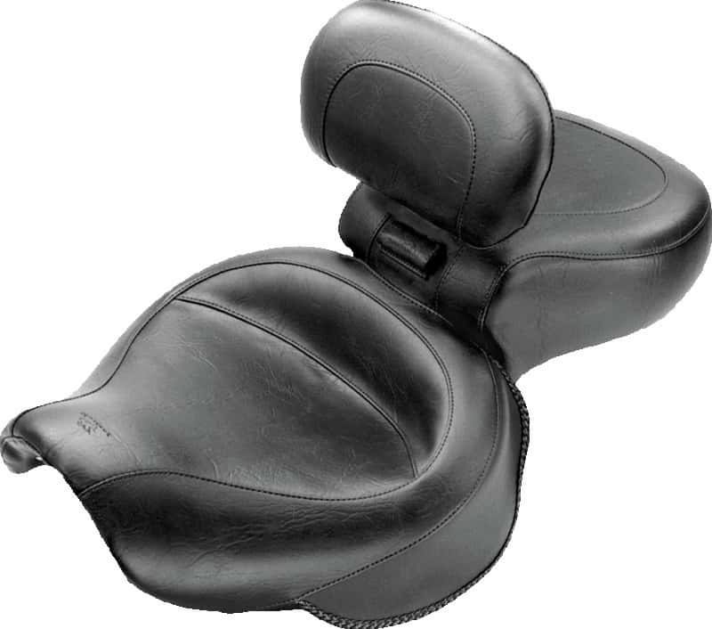 Mustang Motorcycle — Mustang 00-08 Honda VT1100 Sabre,97-08 Spirit,87-97 Shadow Wide Touring 1PC Seat - Black - view 2