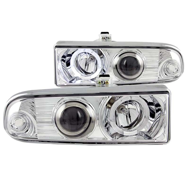 ANZO — ANZO 1998-2005 Chevrolet S-10 Projector Headlights w/ Halo Chrome
Head Light Set
HdLtSet - view 1