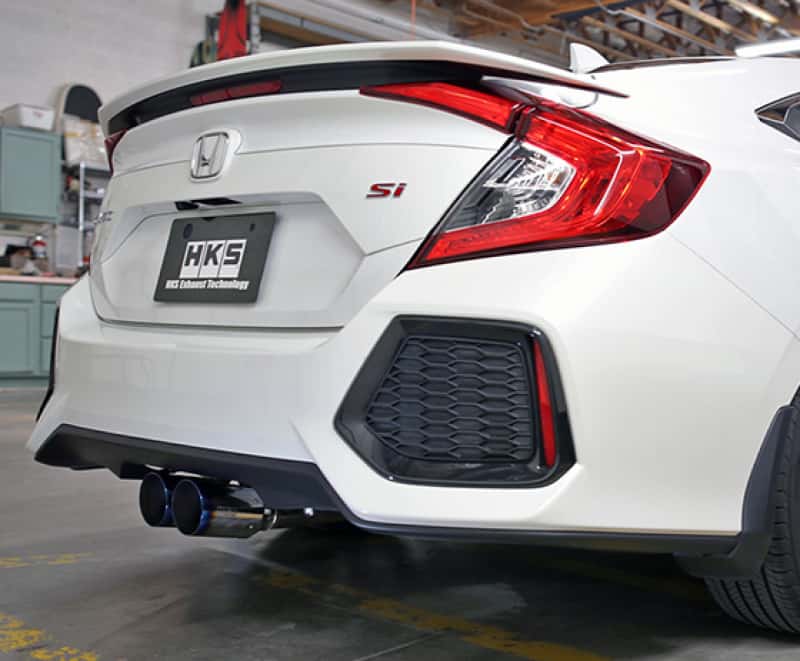 HKS — HKS 17+ Honda Civic Si Sedan (FC) Hi-Power Muffler Exhaust - view 3