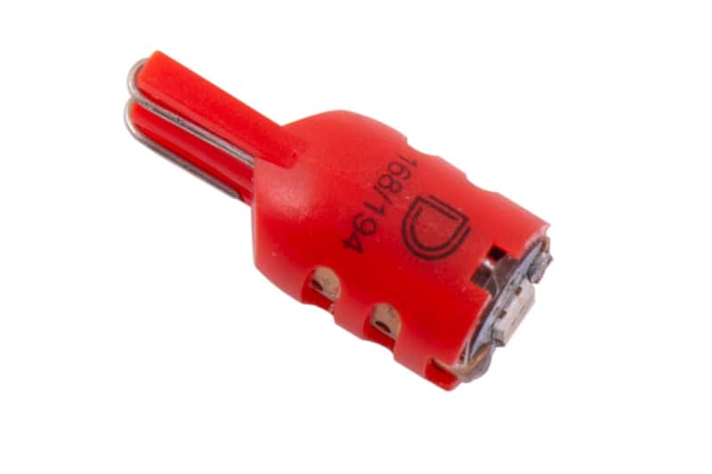 Diode Dynamics — Diode Dynamics 194 LED Bulb HP5 LED - Red Short (Single) - view 1