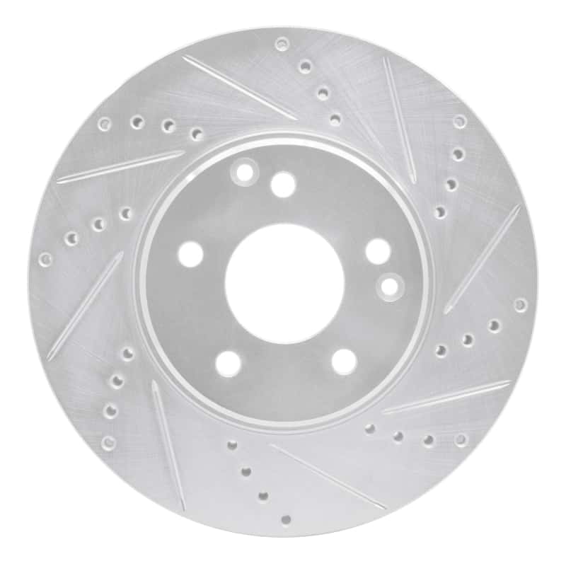 R1 Concepts — R1 96-11 Chrysler Crossfire Front Right Drilled & Slotted Silver Brake Rotor
R1 Brake Rotor Drill - view 1