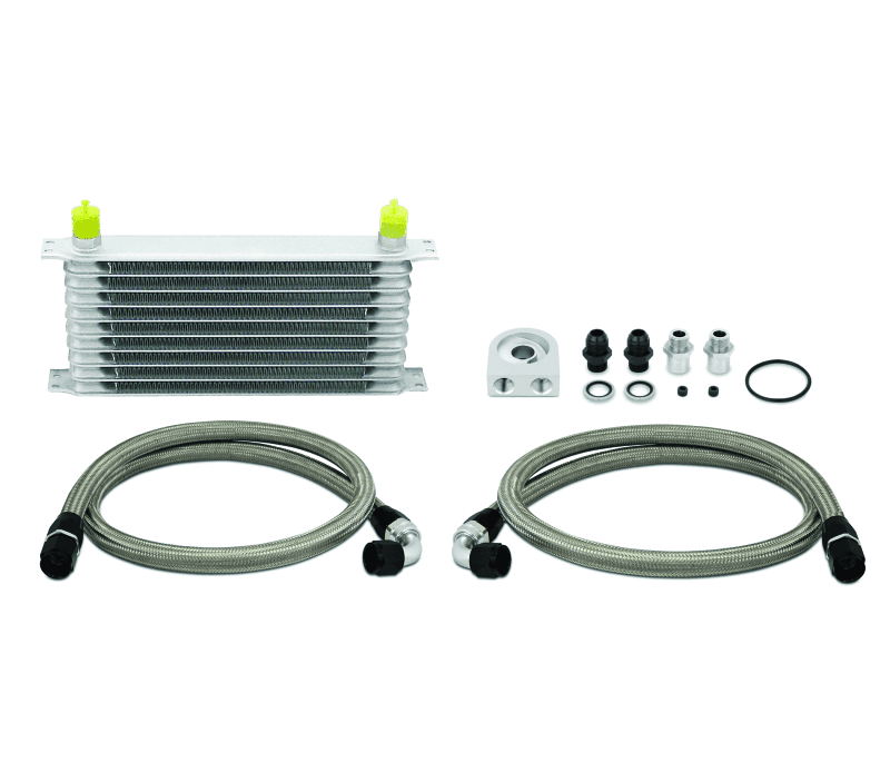 Mishimoto — Mishimoto Universal 10 Row Oil Cooler Kit (Metal Braided Lines) - view 4
