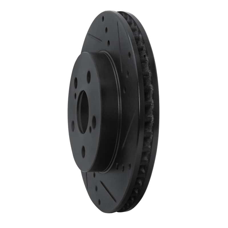 R1 Concepts — R1 16-22 Toyota Corolla (US/Canada) Front Right Drilled & Slotted Black Brake Rotor
R1 Brake Rotor Drill - view 2