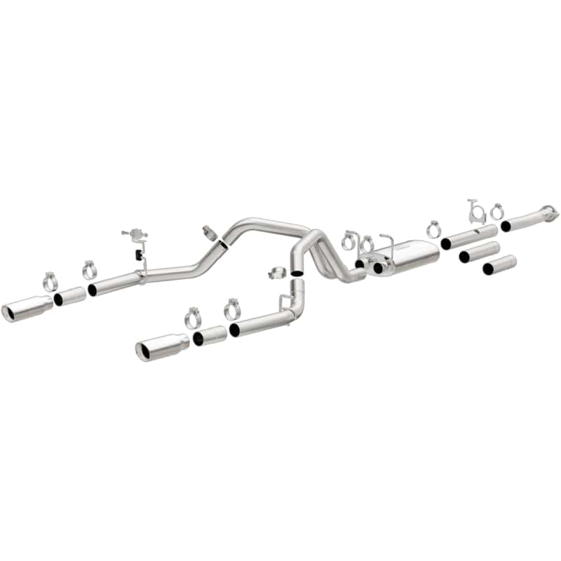 Magnaflow — MagnaFlow Stainless Cat-Back Exhaust 2015 Chevy Silverado 2500HD 6.0L Dual Split Rear Exit 4in
Cat-Back - view 2