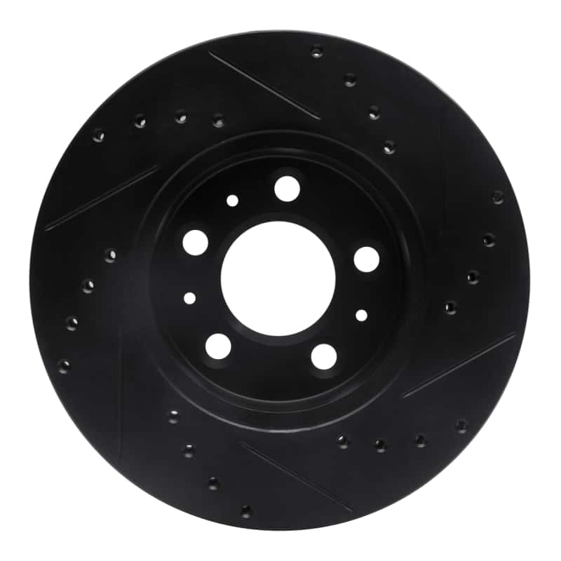 R1 Concepts — R1 95-97 Ford Crown Victoria Front Left Drilled & Slotted Black Brake Rotor
R1 Brake Rotor Drill - view 5