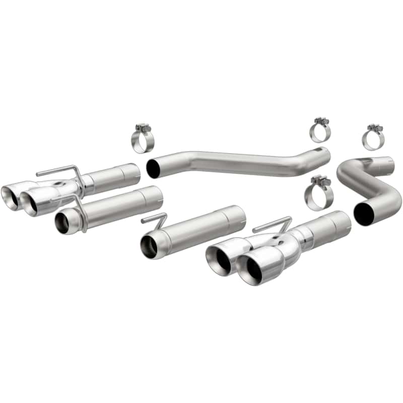 Magnaflow — MagnaFlow Axle-Back, SS, 3in, Quad Split Rear 3.5 Tips 2015 Dodge Challenger incl SRT Hellcat
Axle-Back - view 2