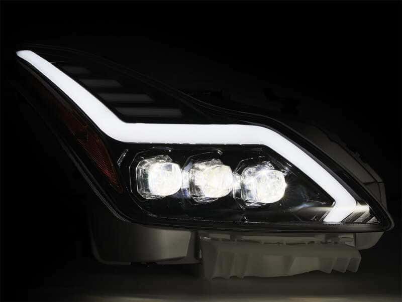 AlphaRex — AlphaRex 08-13 Infiniti G37 NOVA LED Proj Headlights Chrome w/ Activ Light/Seq Signal/DRL
Projector Headlights - view 3