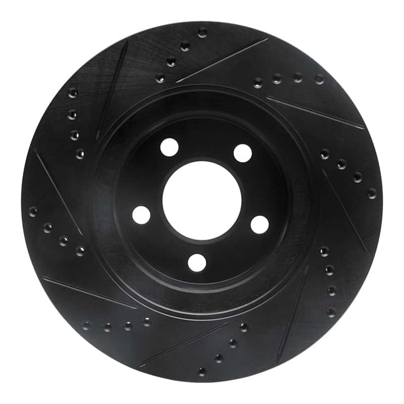 R1 Concepts — R1 01-11 Ford Explorer Sport Front Right Drilled & Slotted Black Brake Rotor
R1 Brake Rotor Drill - view 5