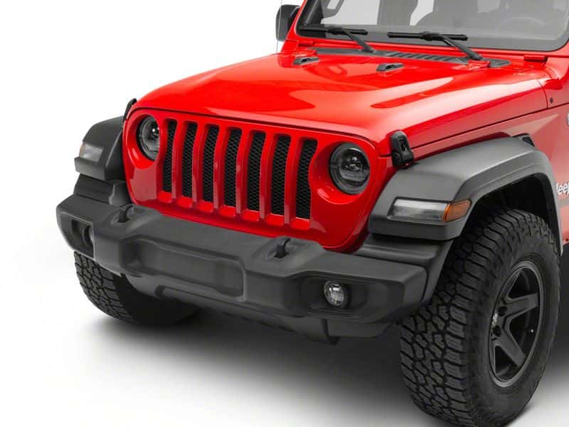 Raxiom — Raxiom 18-23 Jeep Wrangler JL Axial Series 9-In LED Angel Eye Headlights- Blk Housing (Clear Lens)
Headlights - view 5