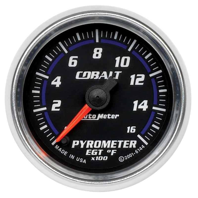 AutoMeter — Autometer Cobalt 52mm 1600 Deg F Electronic Pyrometer Gauge
GA 2" EGT 1.6K F CB - view 1