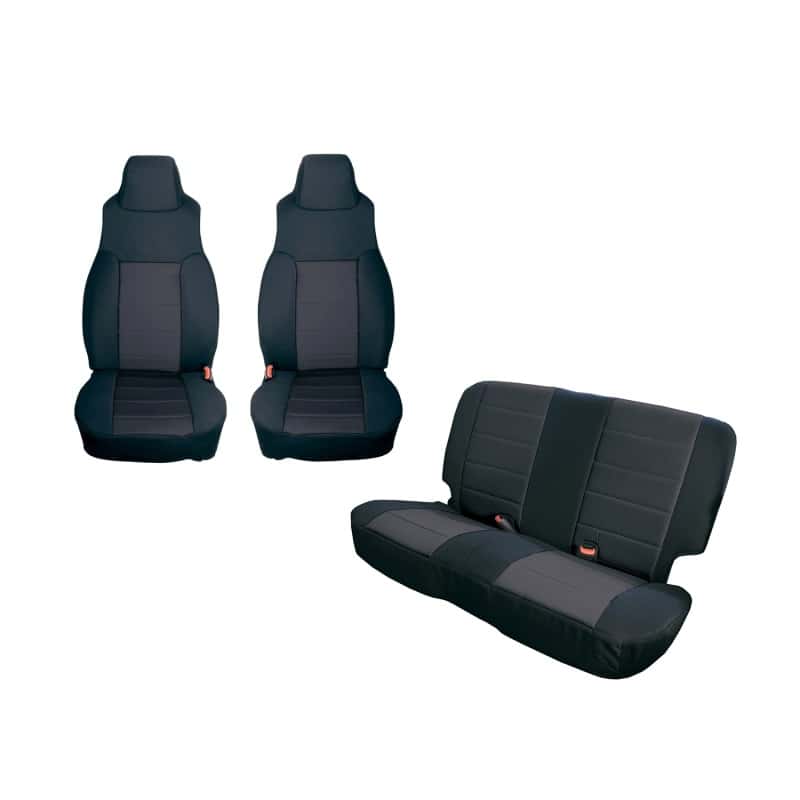 Rugged Ridge — Rugged Ridge Seat Cover Kit Black 03-06 Jeep Wrangler TJ
Black Seat Cover Kit
Seat Cover - view 1