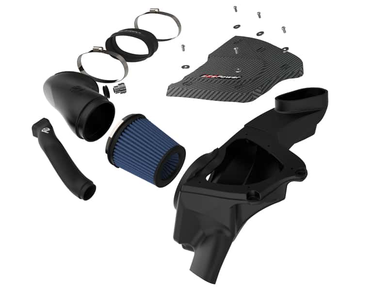 aFe — aFe Magnum FORCE Stage-2 Si Pro 5R Carbon Fiber CAI w/Filter 08-13 BMW M3 (E90/92/93) V8-4.0L
Magnum FORCE Intake - view 5