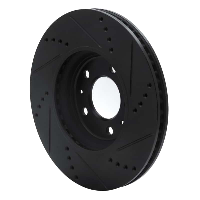 R1 Concepts — R1 06-10 Pontiac Solstice Front Left Drilled & Slotted Black Brake Rotor
R1 Brake Rotor Drill - view 4
