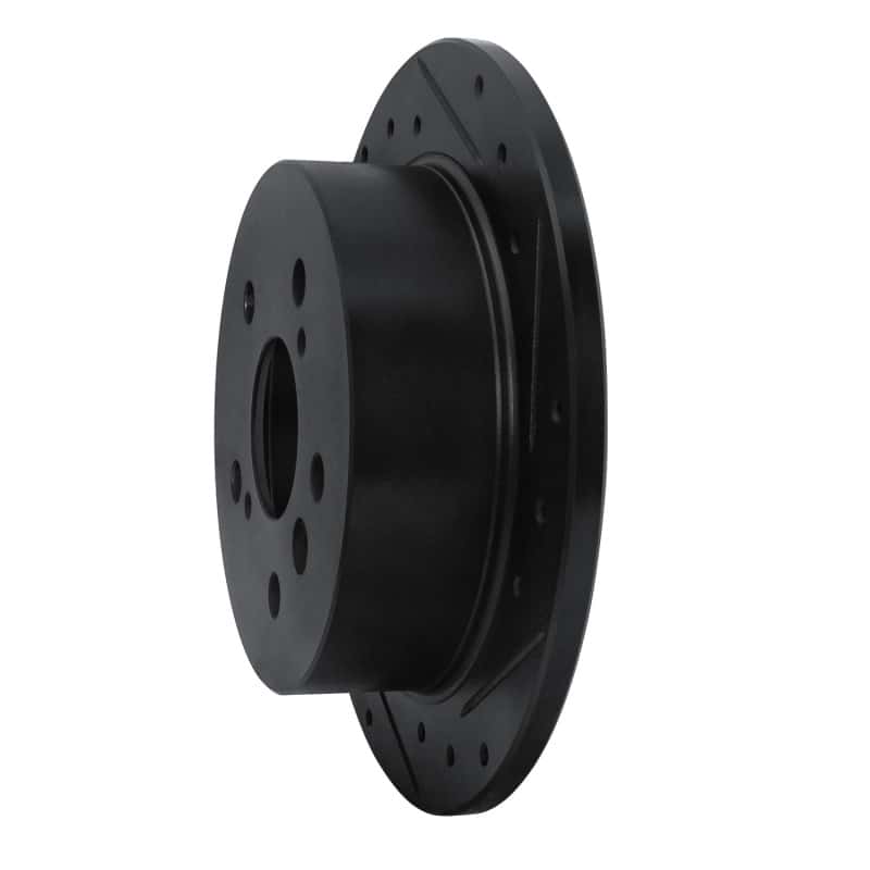 R1 Concepts — R1 02-08 Lexus ES300 Rear Right Drilled & Slotted Black Brake Rotor
R1 Brake Rotor Drill - view 2