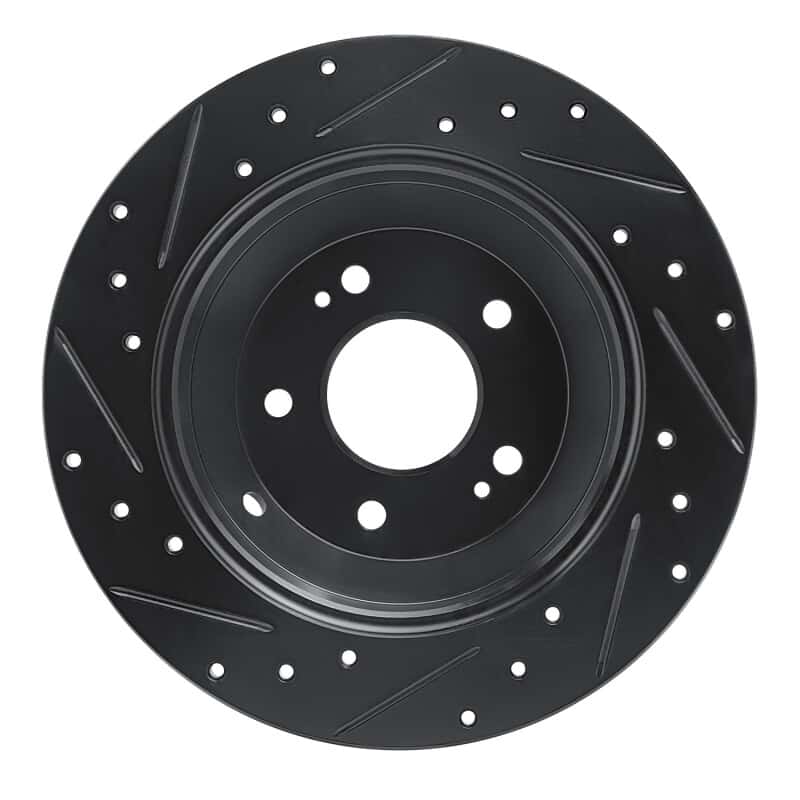 R1 Concepts — R1 15-20 Kia Sorento Rear Right Drilled & Slotted Black Brake Rotor
R1 Brake Rotor Drill - view 5