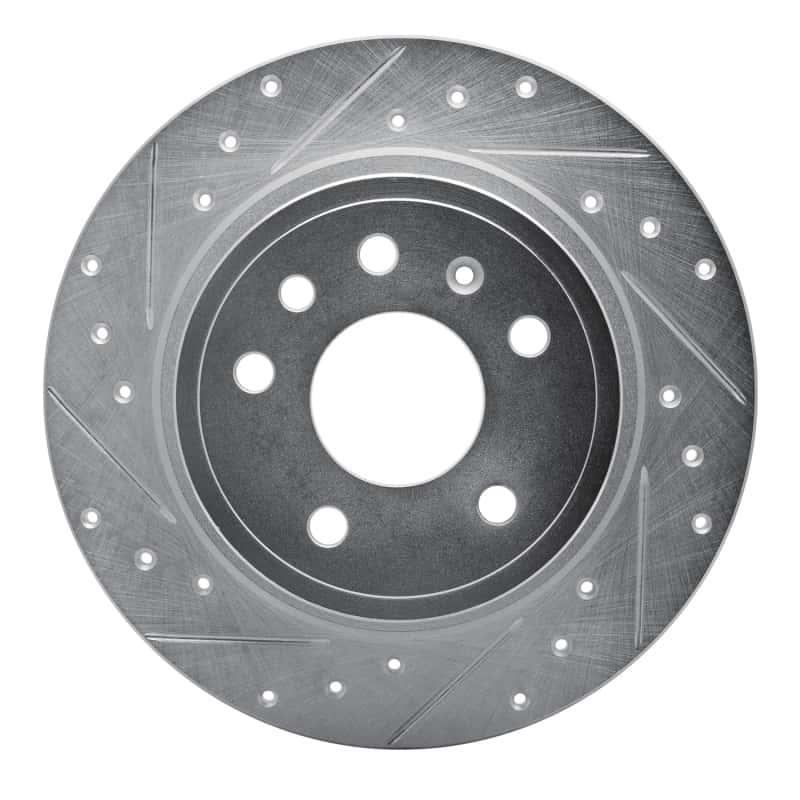 R1 Concepts — R1 99-10 Saab 9-5 Rear Left Drilled & Slotted Silver Brake Rotor
R1 Brake Rotor Drill - view 1