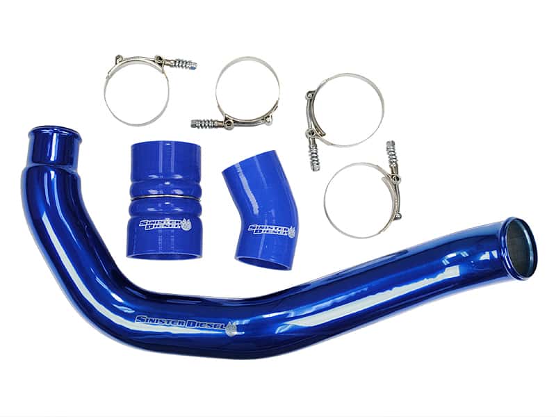Sinister Diesel — Sinister Diesel 03-07 Ford 6.0L Powerstroke Hot Side Charge Pipe
Intercooler Pipe - view 2