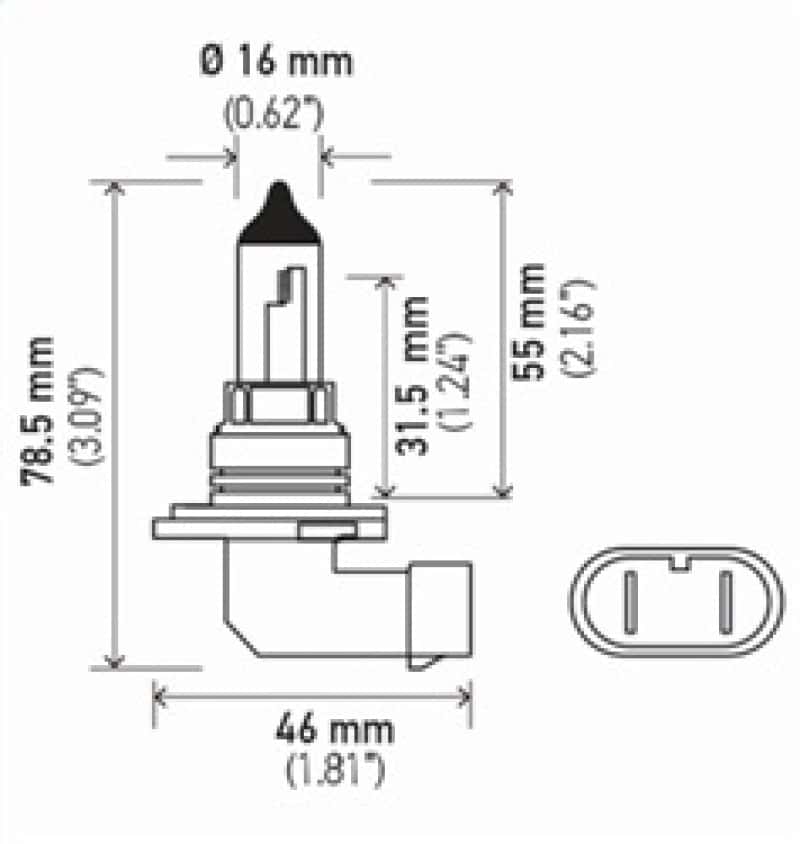 Hella — Hella 9006 12V 55W Halogen Bulb
9006 Halogen Bulb - view 9
