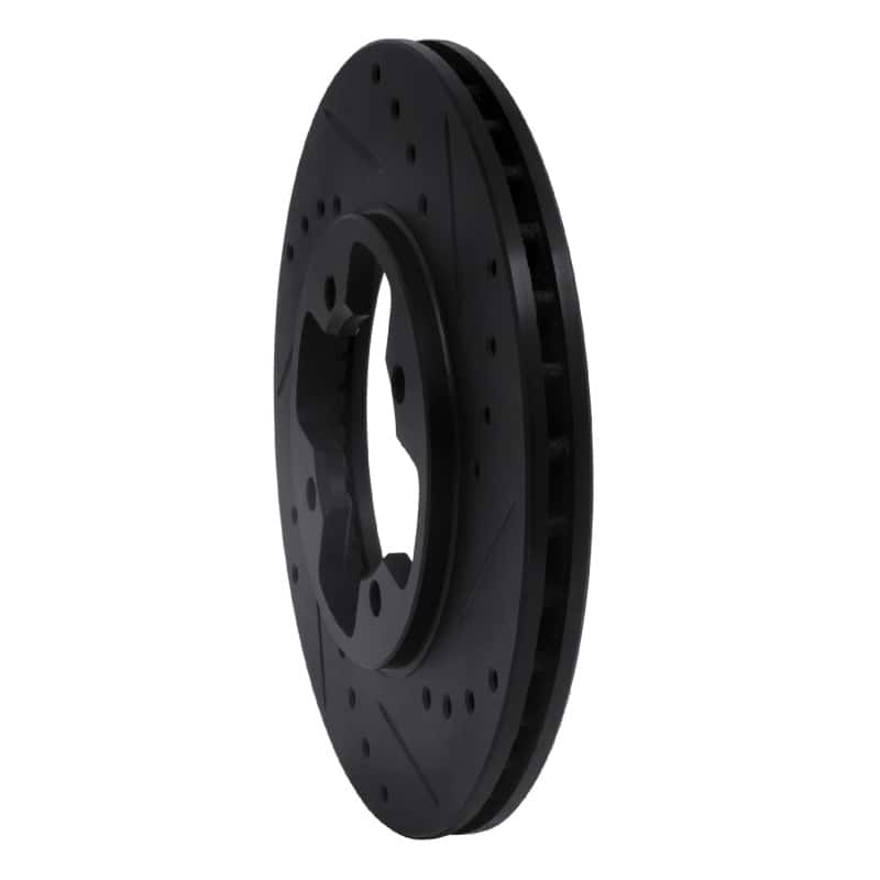 R1 Concepts — R1 79-83 Nissan 280ZX Front Right Drilled & Slotted Black Brake Rotor
R1 Brake Rotor Drill - view 2