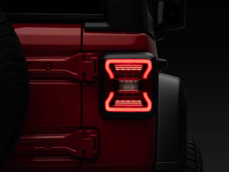 Raxiom — Raxiom 18-22 Jeep Wrangler JL LED Tail Lights- Black Housing - Red Lens
Lights - view 7