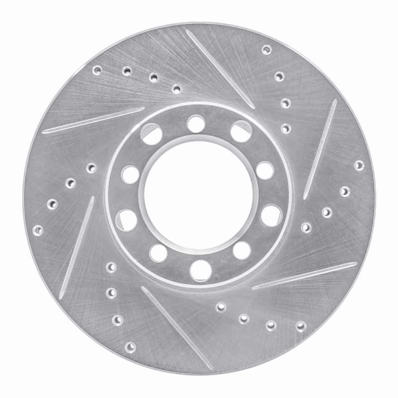 R1 Concepts — R1 72-80 Mercedes-Benz 450SL Front Right Drilled & Slotted Silver Brake Rotor
R1 Brake Rotor Drill - view 1