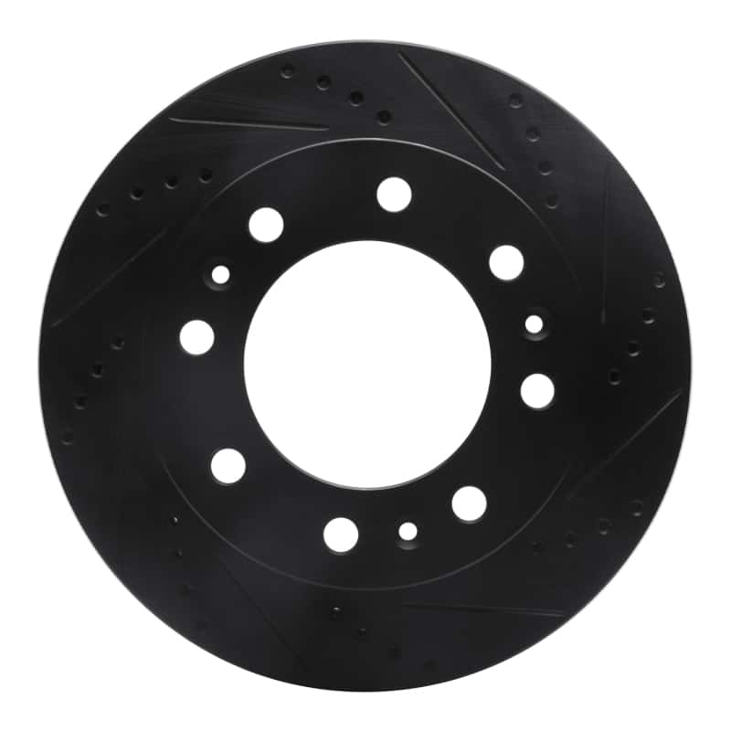 R1 Concepts — R1 06-11 Cadillac DTS Front Right Drilled & Slotted Black Brake Rotor
R1 Brake Rotor Drill - view 1
