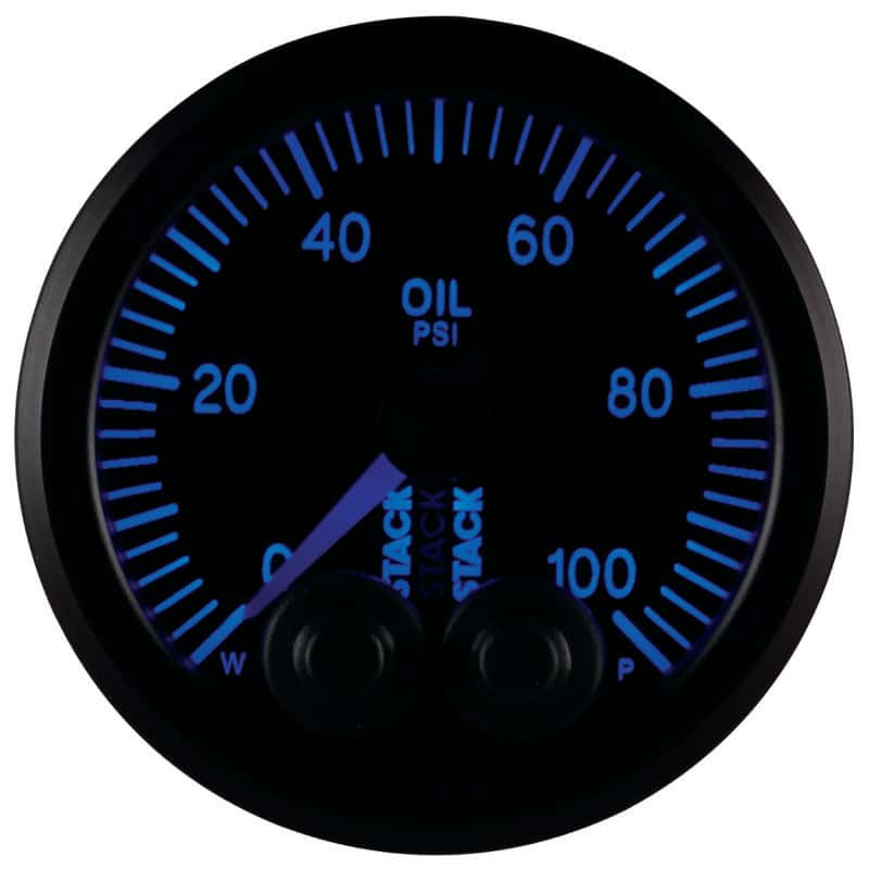 AutoMeter — Autometer Stack Instruments Pro Control 52mm 0-100 PSI Oil Pressure Gauge - Black (1/8in NPTF Male)
Ga OilP PC Bk 100psi - view 5