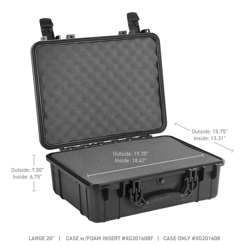 Go Rhino — Go Rhino XVenture Gear Hard Case w/Foam - Large 20in. / Lockable / IP67 - Tex. Black
Xventure Hard Case - view 8