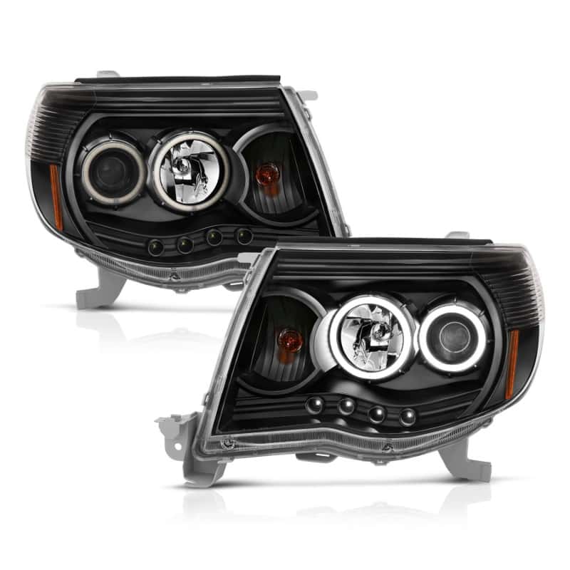 ANZO — ANZO 2005-2011 Toyota Tacoma Projector Headlights w/ Halo Black
Head Light Set
HdLtSet - view 4