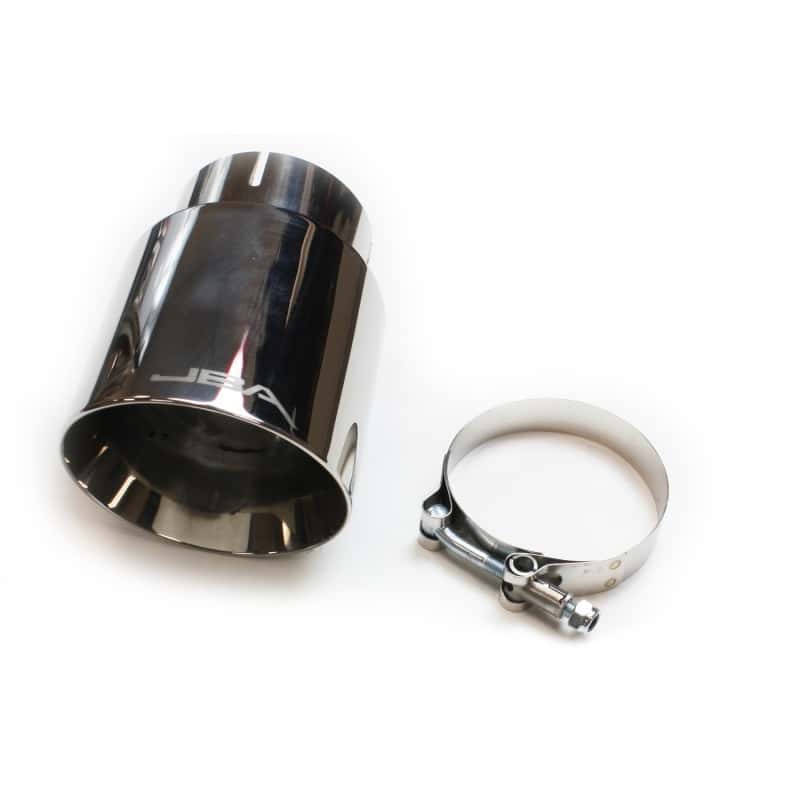 JBA — JBA 3in x 4in x 5-3/4in Double Wall Polished Chrome Tip - Clamp On
Chrome Tip - view 2