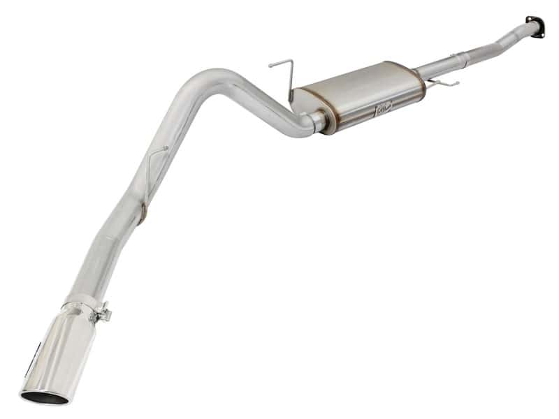 aFe — aFe MACHForce XP SS Exhaust 3in to 3.5in Cat-Back w/ Polished Tip 15 Ford F-150 EcoBoost V6 2.7/3.5L
Cat-Back Exhaust - view 1
