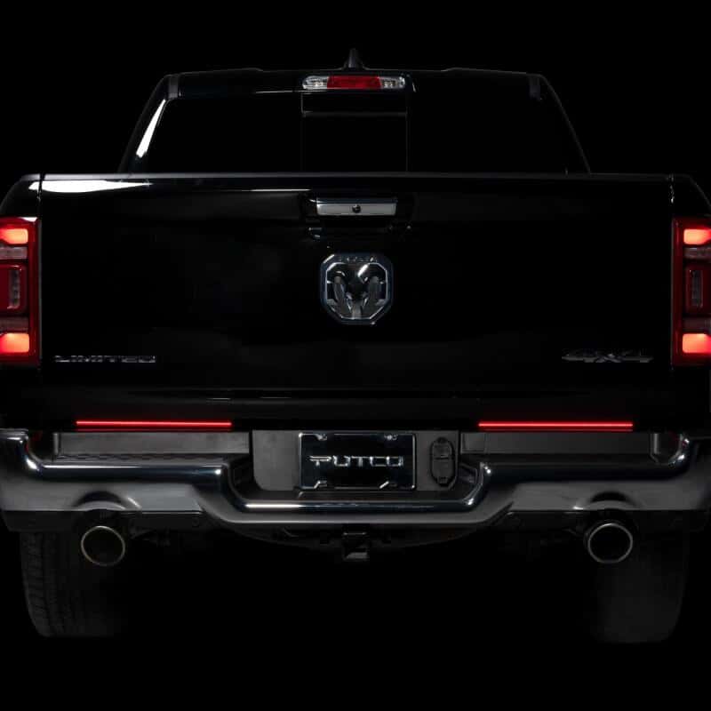Putco — Putco 09-22 Jeep Wrangler JK/19-22 Ram 1500/2500 18in Split Red Light Blade Direct Fit Kit Red/White
Tailgate Light Bar - view 2