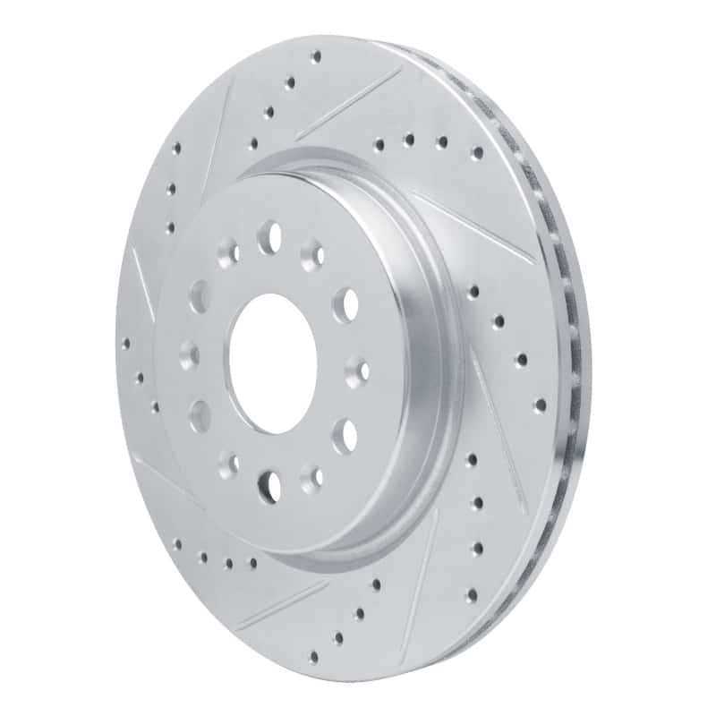 R1 Concepts — R1 17-25 Buick Enclave Rear Left Drilled & Slotted Silver Brake Rotor
R1 Brake Rotor Drill - view 2