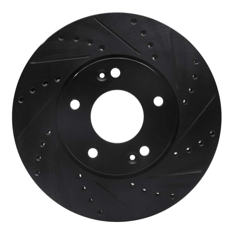 R1 Concepts — R1 07-10 Kia Rondo (Canada) Front Right Drilled & Slotted Black Brake Rotor
R1 Brake Rotor Drill - view 1