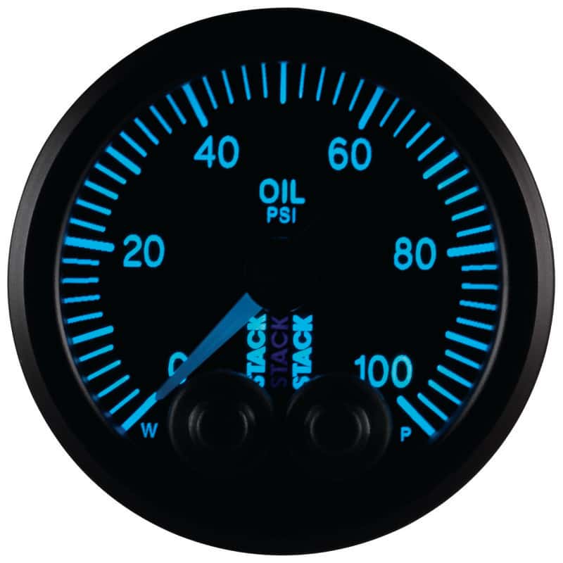 AutoMeter — Autometer Stack Instruments Pro Control 52mm 0-100 PSI Oil Pressure Gauge - Black (1/8in NPTF Male)
Ga OilP PC Bk 100psi - view 6