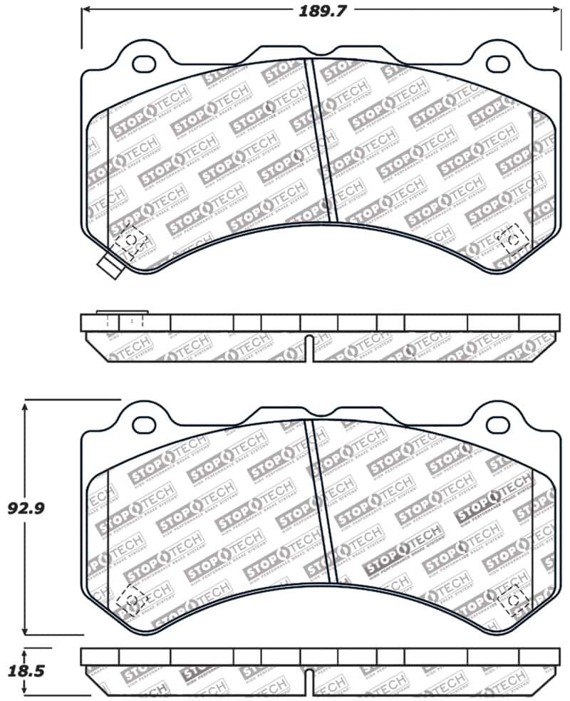Stoptech — StopTech Performance Brake Pads
Sport Brake Pad - view 8
