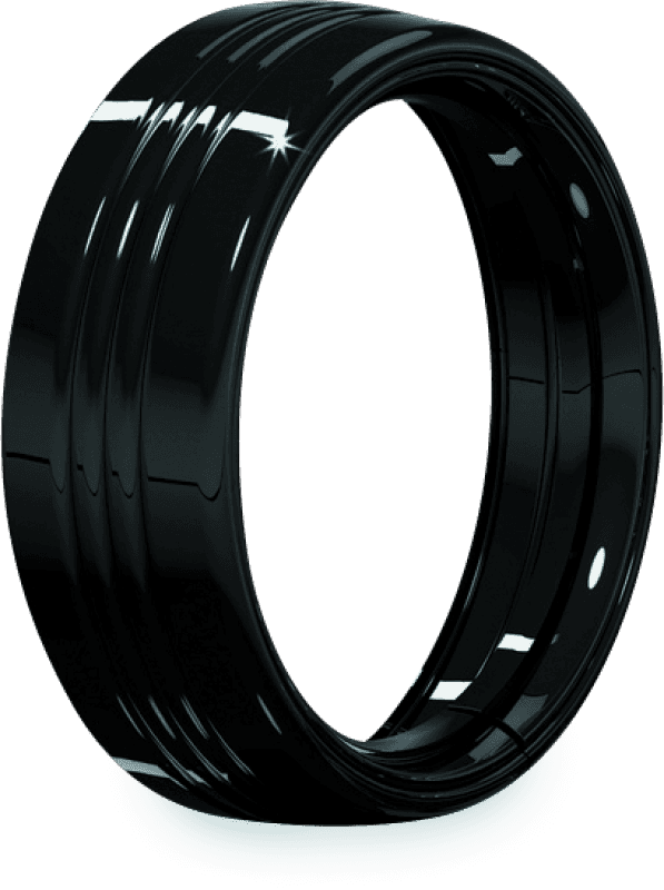 Kuryakyn — Kuryakyn 7inch Headlamp Trim Ring Gloss Black - view 1