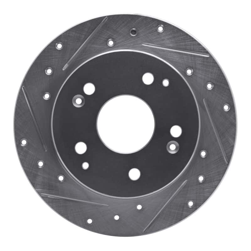 R1 Concepts — R1 97-01 Acura Integra Rear Left Drilled & Slotted Silver Brake Rotor
R1 Brake Rotor Drill - view 1
